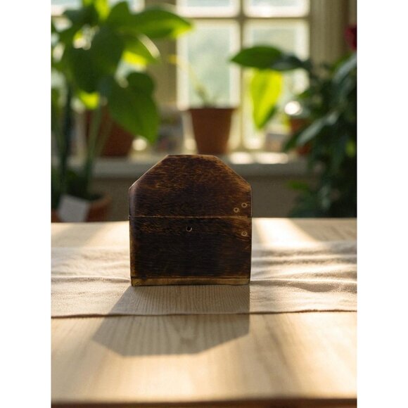 Wooden Incense Burner Box Holder Aromatherapy Cone Stick Storage Rustic Decor - Picture 5 of 11